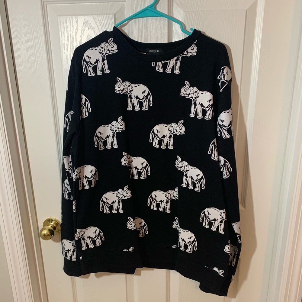 Forever21 Men’s Elephant Sweater | XL